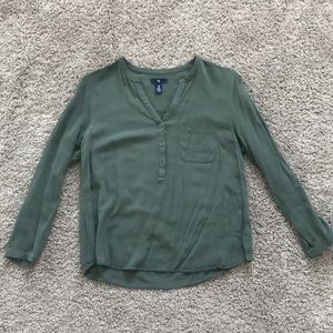 Forrest green blouse